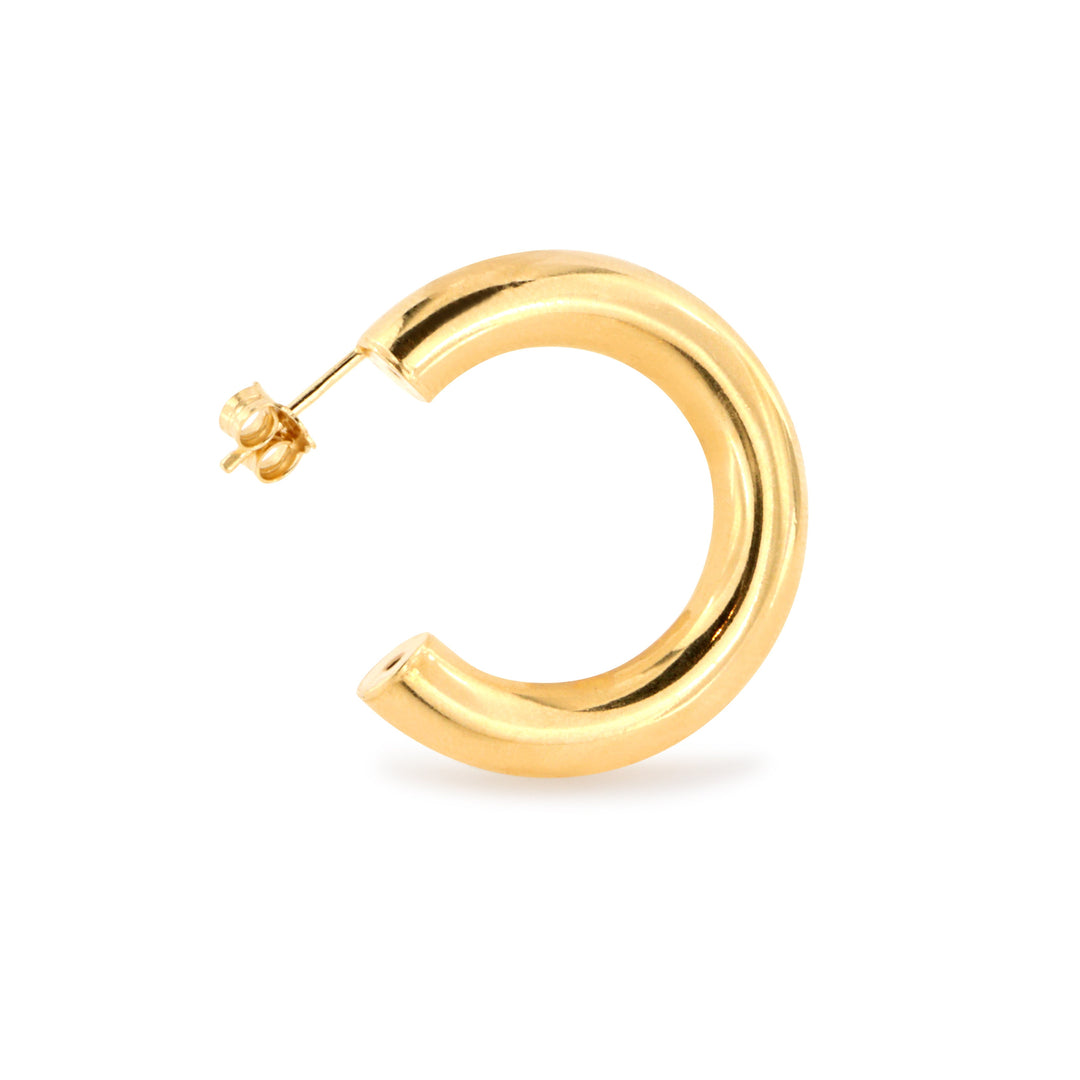 Find Øreringe, ørestikkere chunky hoops, forgyldt sterlingsølv,  32 x 6 mm hos Beadhouse of Copenhagen i dag, med en altid hurtig levering!