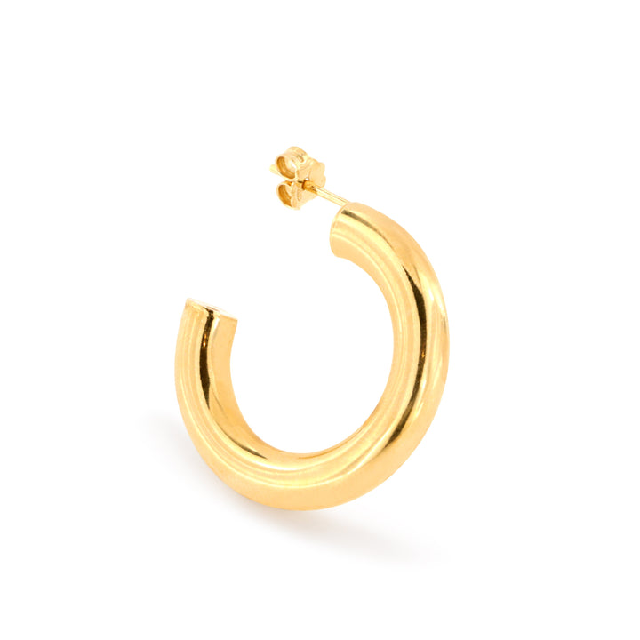 Find Øreringe, ørestikkere chunky hoops, forgyldt sterlingsølv,  32 x 6 mm hos Beadhouse of Copenhagen i dag, med en altid hurtig levering!