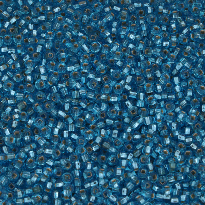 Find Blå glasperler, preciosa, silverlined aquamarine, storkøb hos Beadhouse of Copenhagen i dag, med en altid hurtig levering!