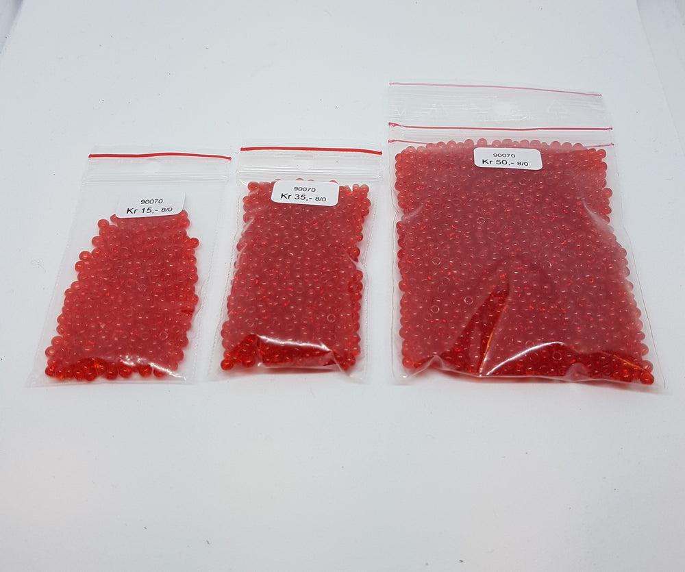 Find Røde glasperler, preciosa, natural transparent red, storkøb hos Beadhouse of Copenhagen i dag, med en altid hurtig levering!