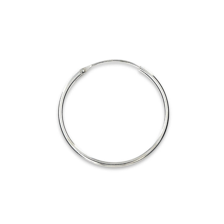 Øreringe, hoops, 30mm, sterlingsølv og forgyldt sterlingsølv BLT
