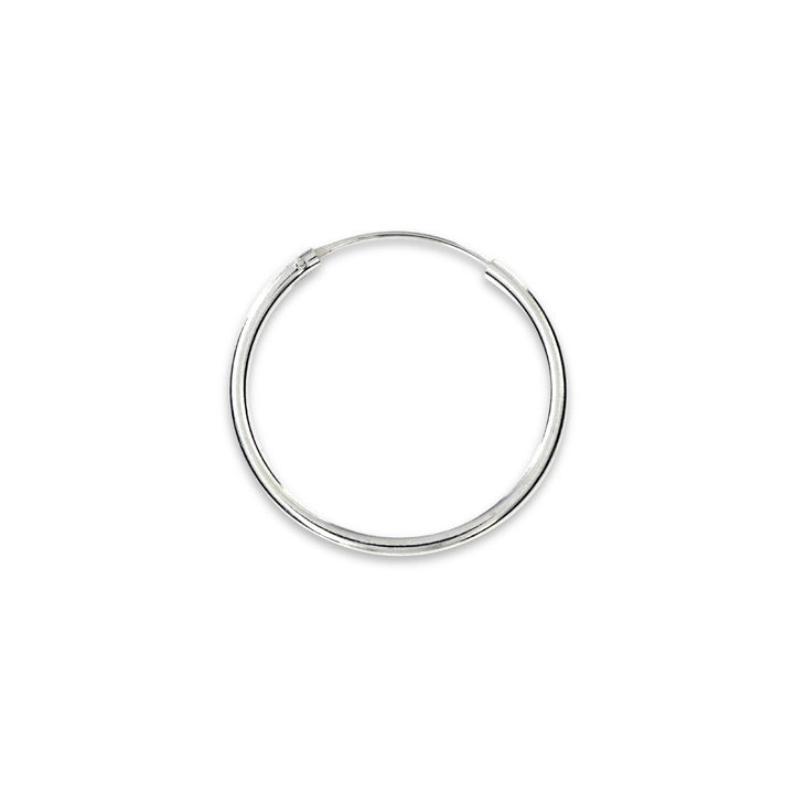 Øreringe, hoops, 30mm, sterlingsølv og forgyldt sterlingsølv BLT
