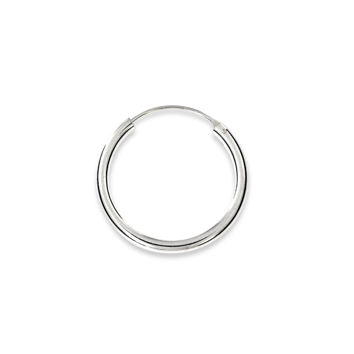 Øreringe, hoops, 30mm, sterlingsølv og forgyldt sterlingsølv BLT