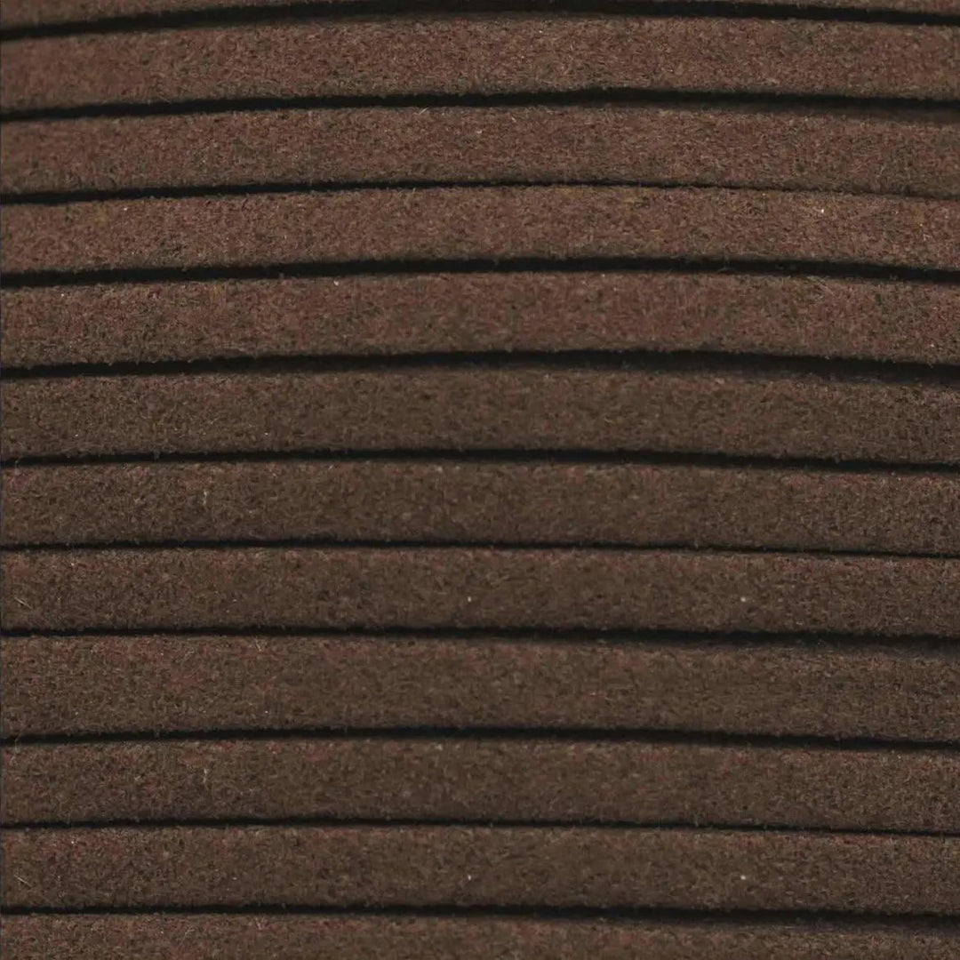 Snor, brun, ruskind, 3 mm x 1,5 m Tax