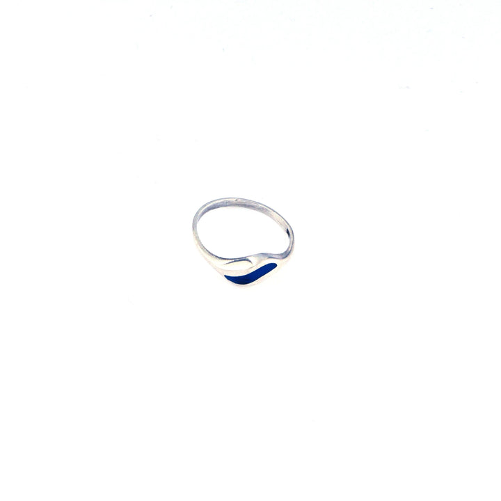 Fingerring til børn, lille mørk turkis, sterlingsølv Beadhouse of Copenhagen